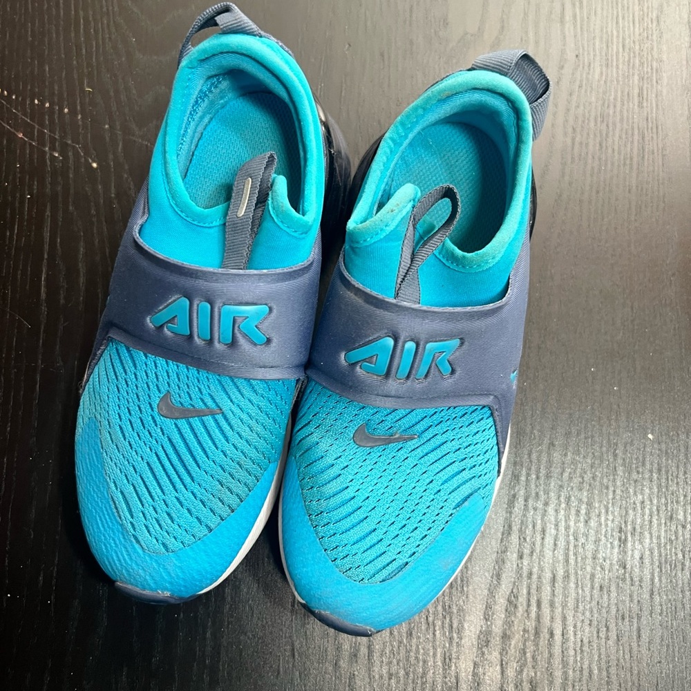 Nike Blue Slip-On Sneakers with Textured Upper